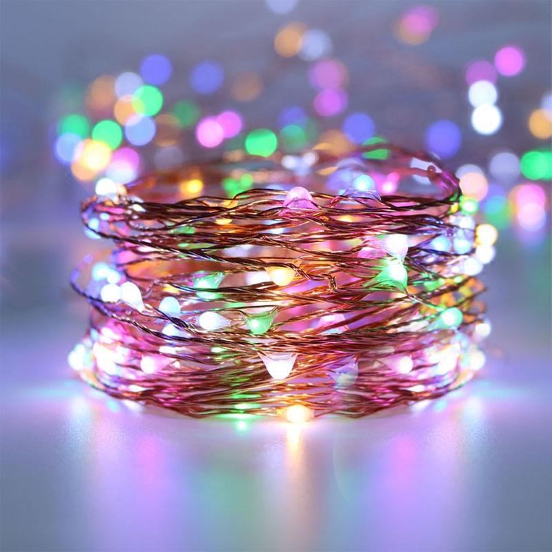 "Flexibla Firefly-lampor med böjbar koppartråd och varmvita mikro-LED för stämningsfull inomhus- och utomhusbelysning."