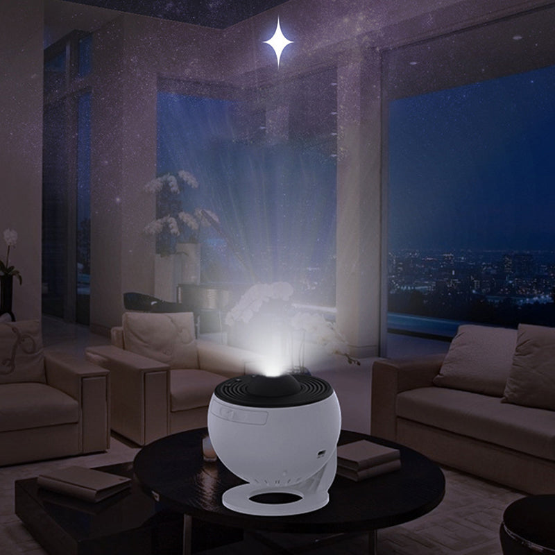 "Galaxy Star projektor lampa med 360° rotation, stjärnhimmel, flerfärgad nebulosa, idealisk för hemdekoration."