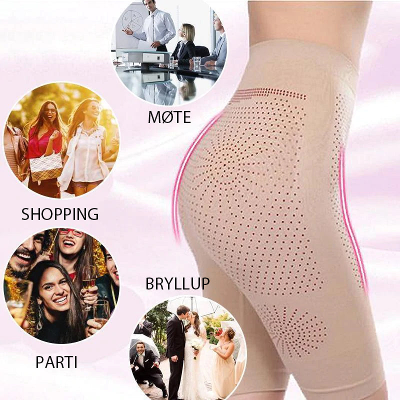 "Galet bekväm kvinnlig shapewear designad för maximal kaloriförbränning, slimmar midjan och formar låren."