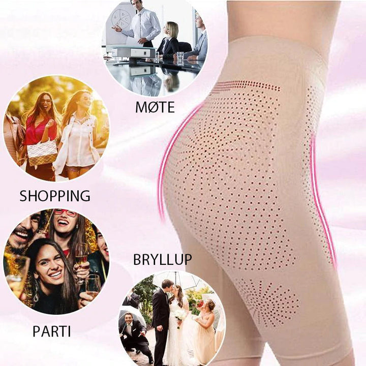 "Galet bekväm kvinnlig shapewear designad för maximal kaloriförbränning, slimmar midjan och formar låren."