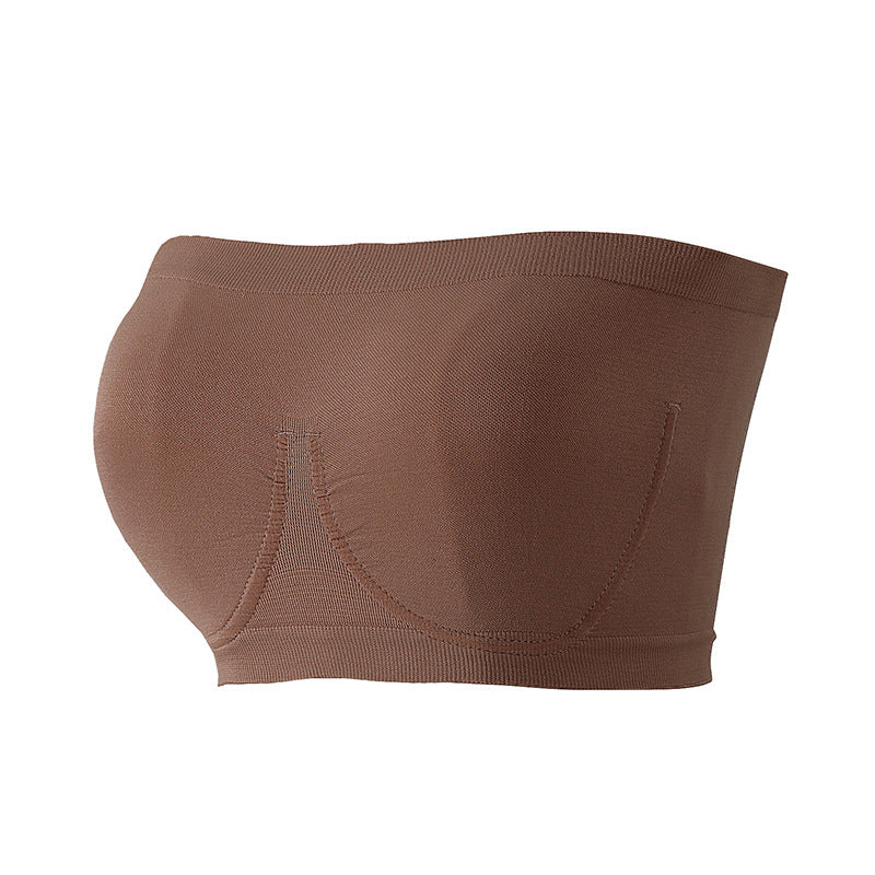 "Halkfri axelbandslös bh för kvinnor, sömlös design i 95% nylon och spandex, diskret under kläder, storlek S-3XL"