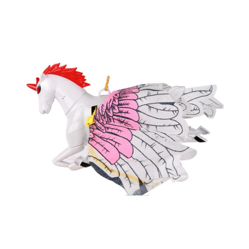 "Hängande färgglad fågelleksak för katt i tre varianter: Papegoja, Pegasus, Örn. Inspirerar jaktlust och minskar tristess."