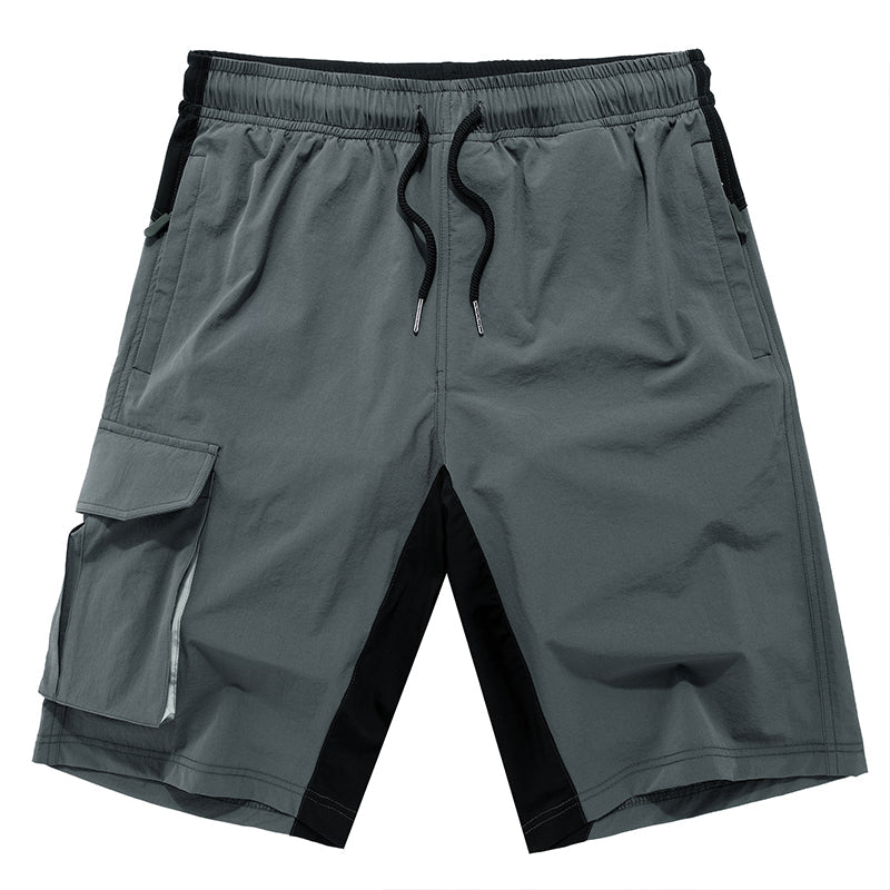 "Herr cykelshorts i lätt lycra med dragsko, elastisk midja, svettabsorberande, idealisk för sommarträning och cykling."