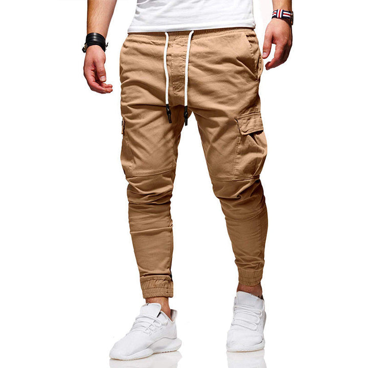 "Herr lösa joggingbyxor med dragsko, framifrån, i trendig färg och elastisk midja för stil och komfort."