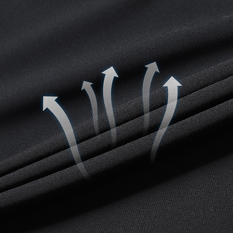 "Herrens sommar stretchiga sportshorts i grått, elastisk midja, praktiska fickor, perfekt för träning och fritid."