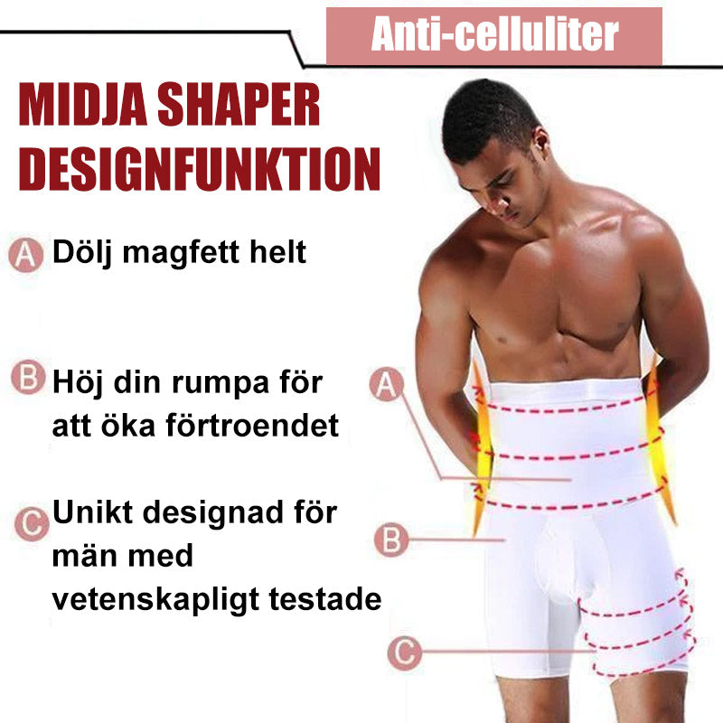 "Högmidjade shaping kalsonger för damer i elastiskt, sömlöst tyg. Formar effektivt siluetten och erbjuder komfort hela dagen.