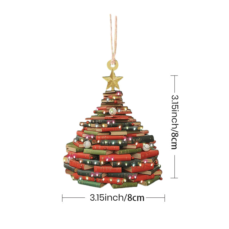"Julbok trä ornamentset, elegant akrylprydnad som reflekterar ljus, perfekt för festlig dekoration och present."
