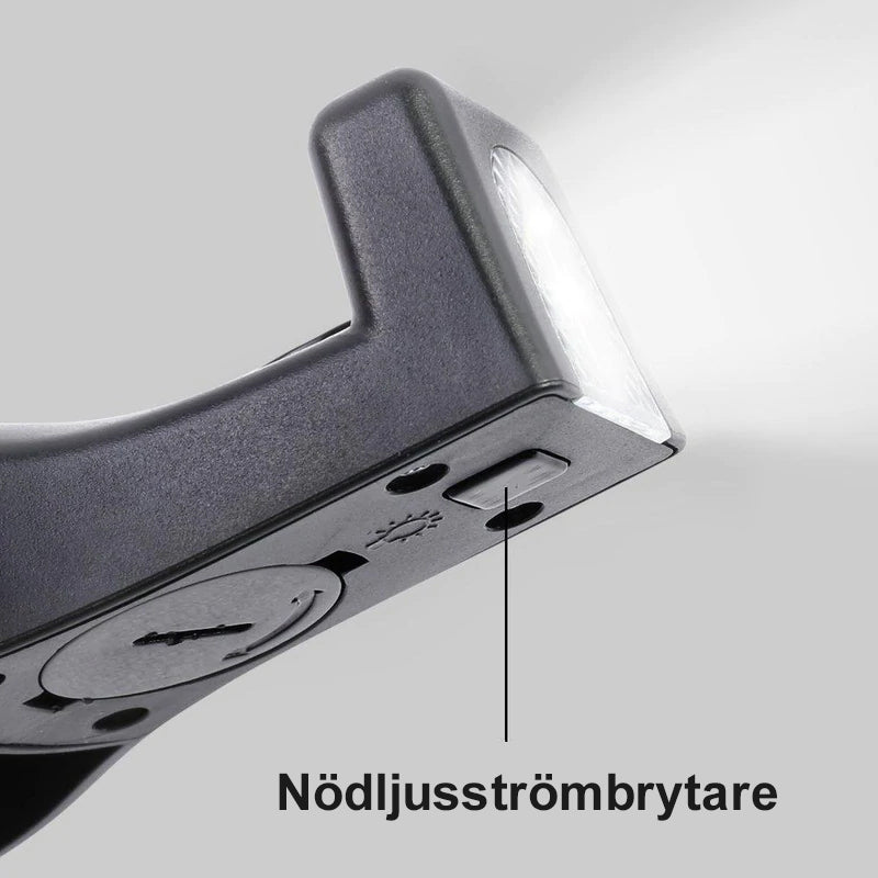 "Justerbar svart nackstödskrok för bil, utrymmesbesparande design, enkel installation med sidoöppning."