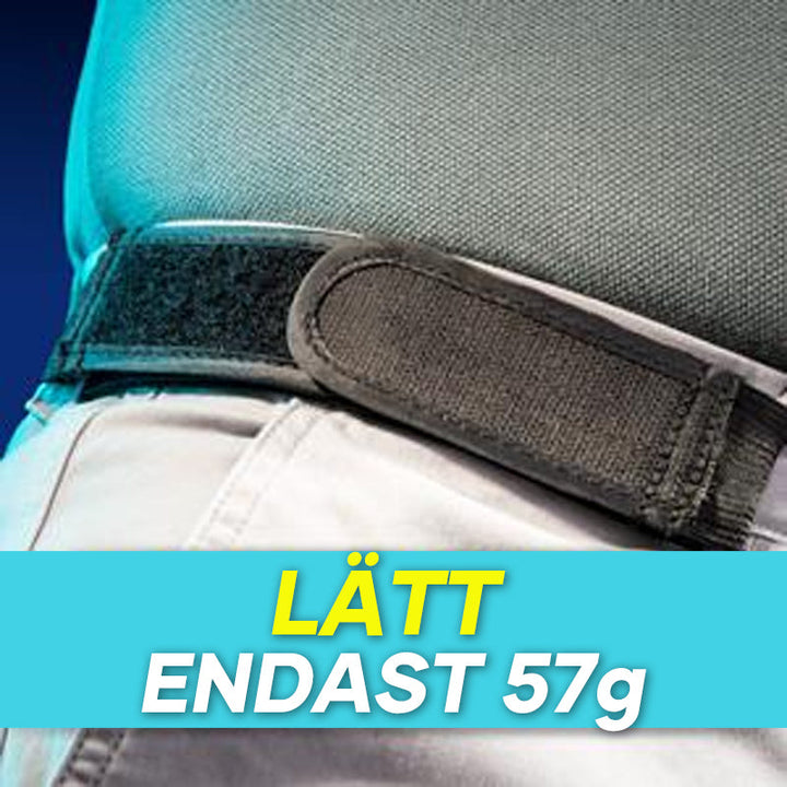 "Justerbart bälte utan spänne för män, svart nylon, bekväm passform, flera färger tillgängliga, perfekt för vardagsbruk."