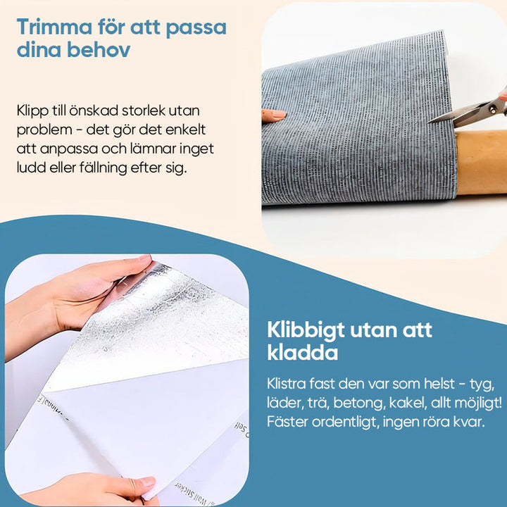 "Klösmatta för katter i polyester, finns i khaki, ljusgrå och mörkgrå. Hållbar lösning för skydd av möbler."