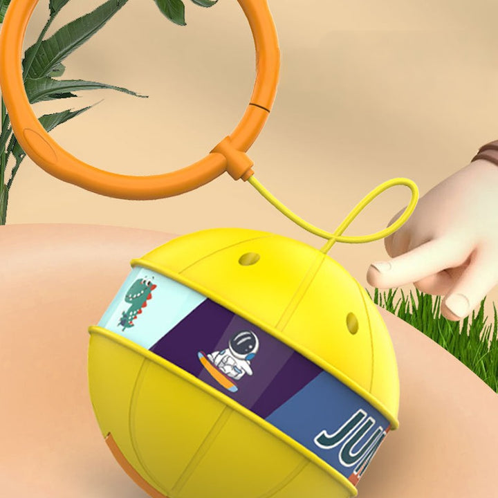 "Lysande färgglad studsboll för barn och vuxna från leksaker, av lätt PVC, gul, rosa, grön, lyser i mörkret."