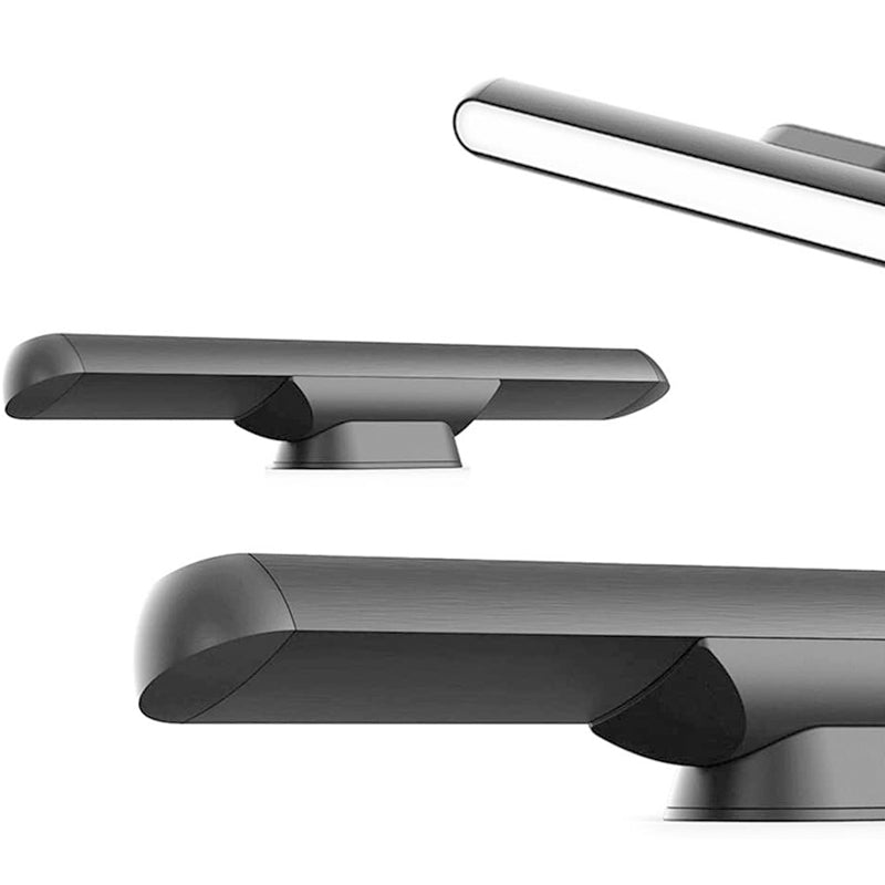 "Magnetisk läslampa med flexibel svanhals i aluminium, USB-laddning, justerbar vinkel och tre ljusstyrkenivåer."