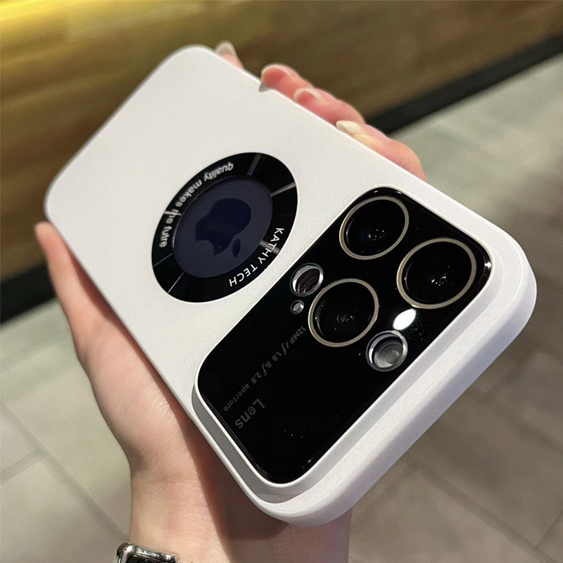 "Magnetiskt iPhonefodral med starkt skydd, 360-graders skydd, kristallklar design, laddstöd, dammtät funktion."