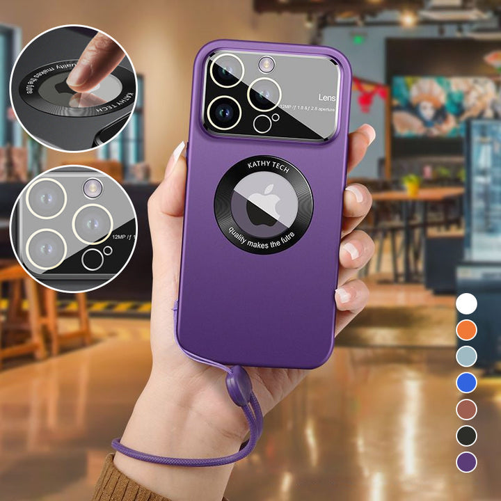 "Magnetiskt iPhonefodral med starkt skydd, 360-graders skydd, kristallklar design, laddstöd, dammtät funktion."