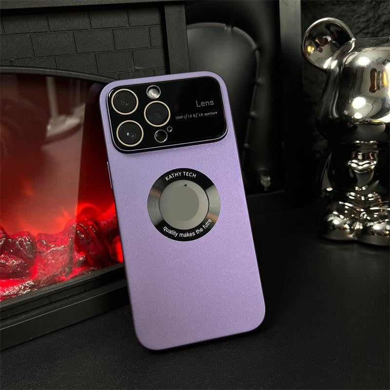 "Magnetiskt iPhonefodral med starkt skydd, 360-graders skydd, kristallklar design, laddstöd, dammtät funktion."