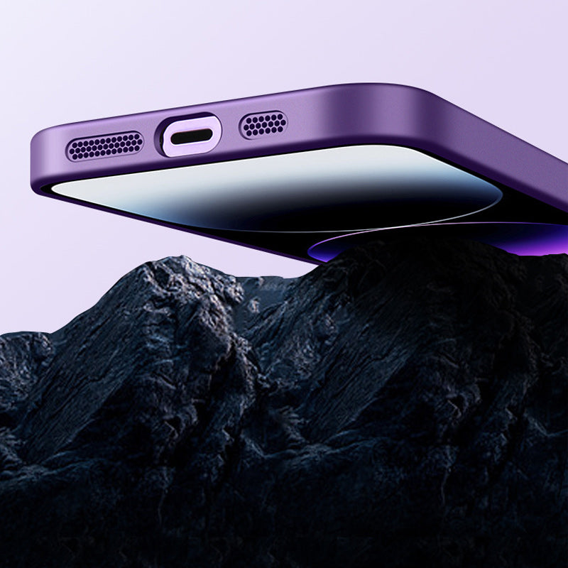 "Magnetiskt iPhonefodral med starkt skydd, 360-graders skydd, kristallklar design, laddstöd, dammtät funktion."