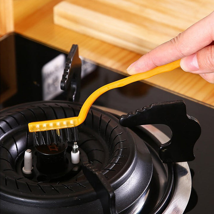 "Mångsidig rengöringsborste med järn-, koppar- och nylontråd för spisfläkt, ergonomiskt handtag, kökshjälpmedel."