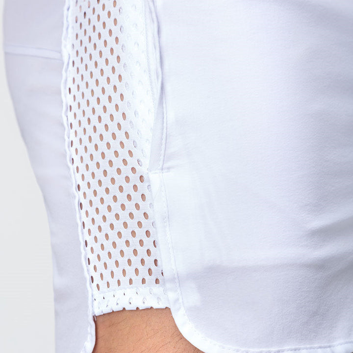 "Mäns andningsbara sommarmesh shorts i flera färger, lätt meshmaterial, två fickor, ideal för strand och träning."