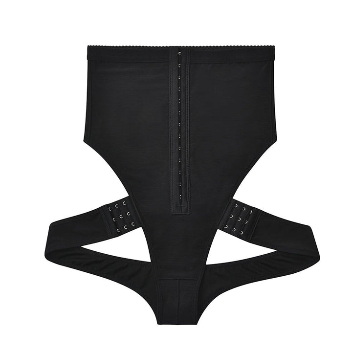 "Manschett shapewear för kvinnor, midja & rumplyft, päronformad siluett, svart, sömlös design, elastisk passform."