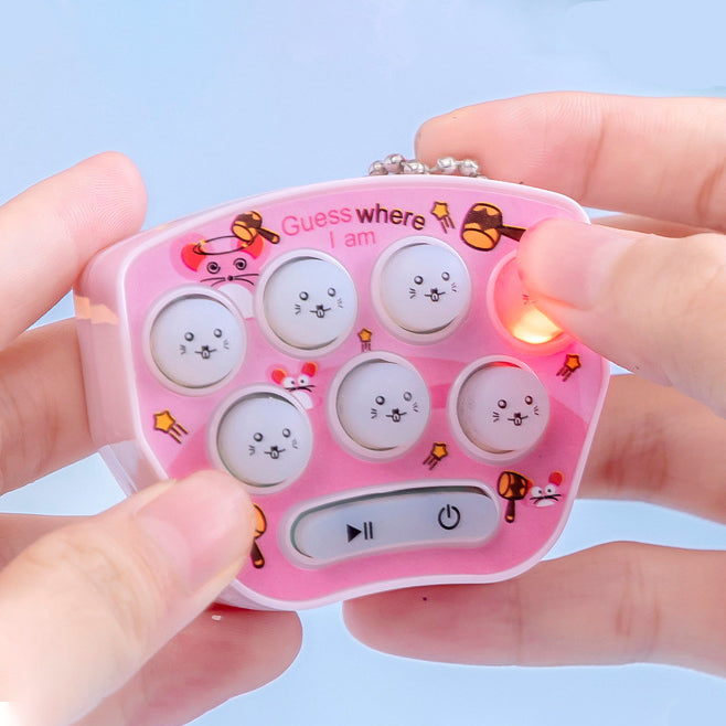 "Mini Jordekorre-spel för barn, elektronisk leksak i blått, rosa, lila eller grönt. Perfekt för hand-öga-koordination."