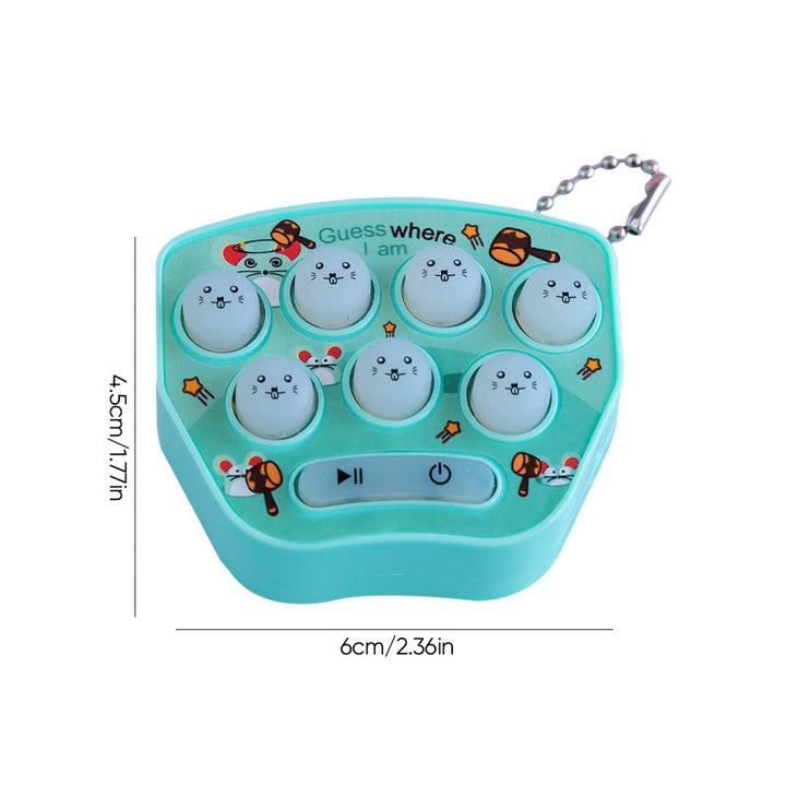 "Mini Jordekorre-spel för barn, elektronisk leksak i blått, rosa, lila eller grönt. Perfekt för hand-öga-koordination."