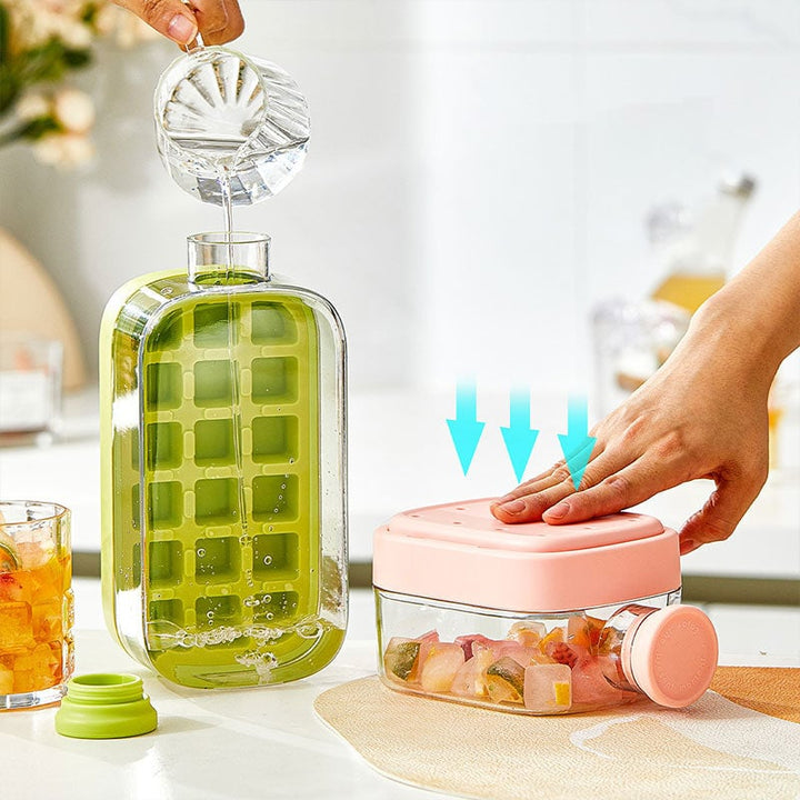 "Multifunktionell isflaska med sugrör, hållbar design, läcksäker, i rosa, grön och vit, kapacitet 500 och 800 ml."