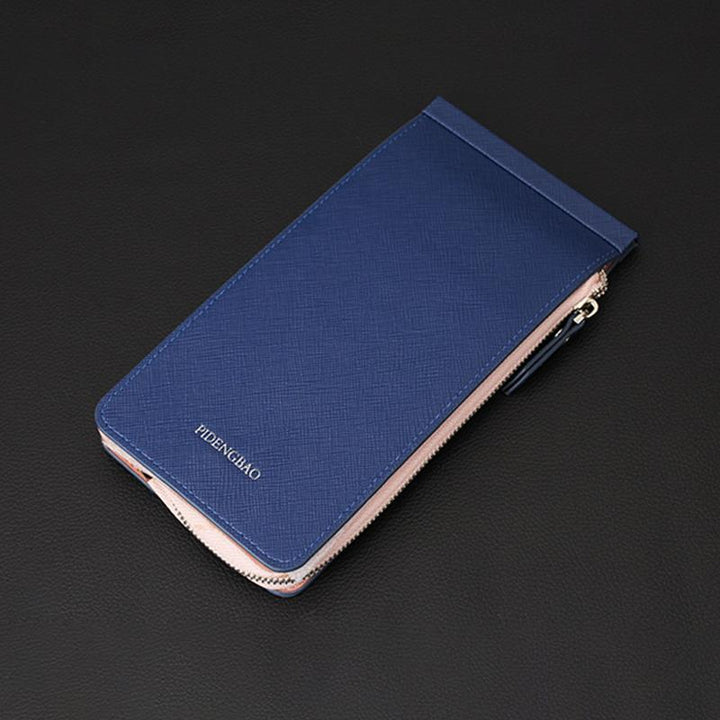 "Multifunktionell plånbok med RFID-skydd, eleganta färger, rymmer 26 kort, lätt och kompakt för modern användning."