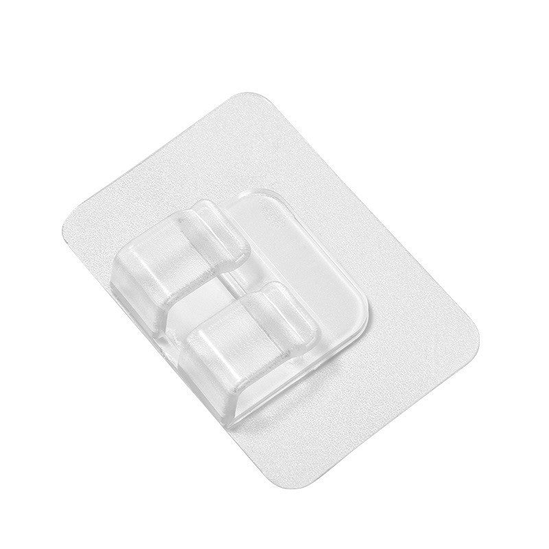 "Multifunktionella spännen fixerar bilmattor säkert, transparent och utan spår, med stark vidhäftning, 4x6cm, 5g."