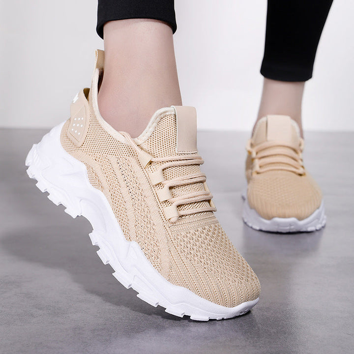 "Ortopediska sneakers för kvinnor, grå och eleganta, med stötdämpande gelinsulor och halkfria sulor, för optimal komfort."
