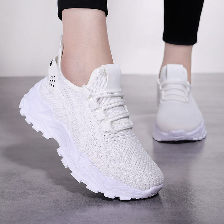 "Ortopediska sneakers för kvinnor, grå och eleganta, med stötdämpande gelinsulor och halkfria sulor, för optimal komfort."