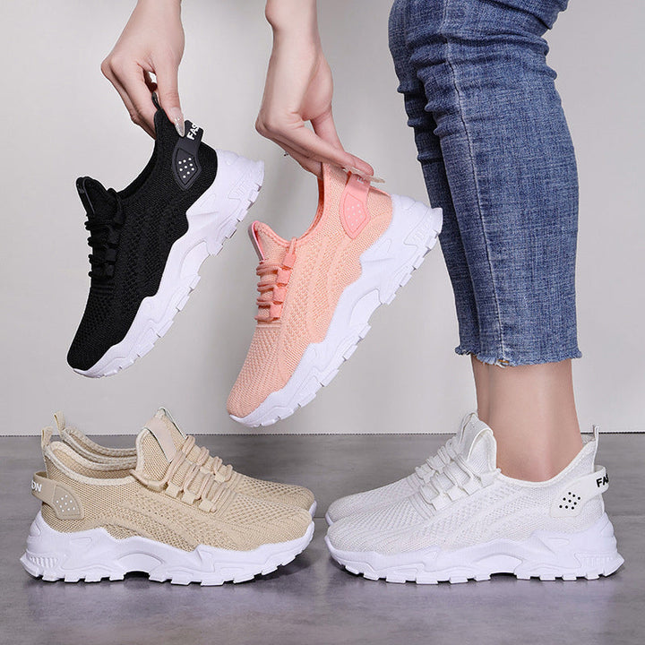 "Ortopediska sneakers för kvinnor, grå och eleganta, med stötdämpande gelinsulor och halkfria sulor, för optimal komfort."