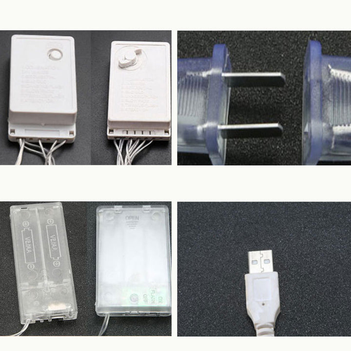 "Påskäggsljus USB-drivet utomhusljus i rosa, gul, grön, blå, vit för trädgårdsdekoration, 10 LED-ljuskällor."