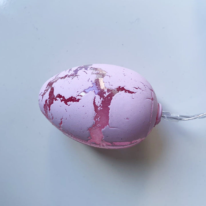 "Påskäggsljus USB-drivet utomhusljus i rosa, gul, grön, blå, vit för trädgårdsdekoration, 10 LED-ljuskällor."