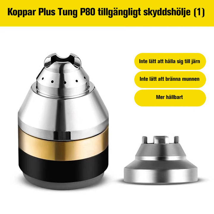 "Plasma skärpipa skyddshölje i keramik, hållbar och exakt, idealisk för P80 elektrodpipa med slät yta och hög effektivitet."