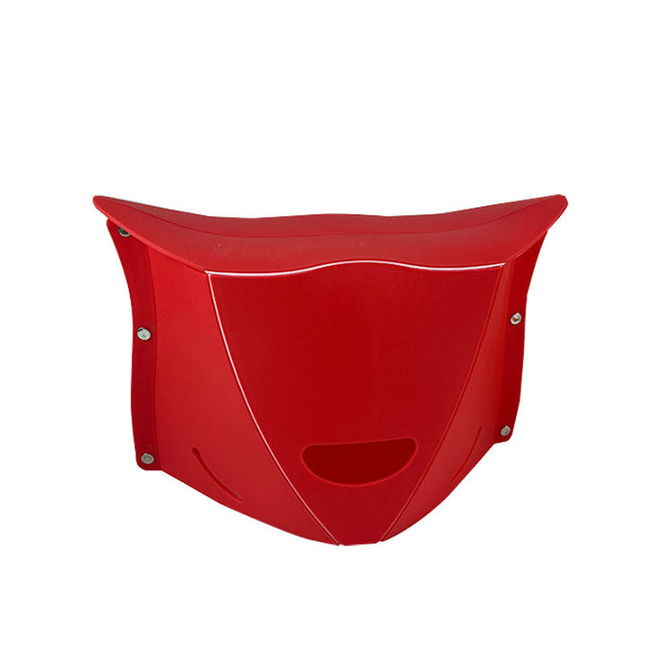 "Portabel hopfällbar pall i gult PP-material, enkel att bära, perfekt för camping och hemmet, finns i fler färger."