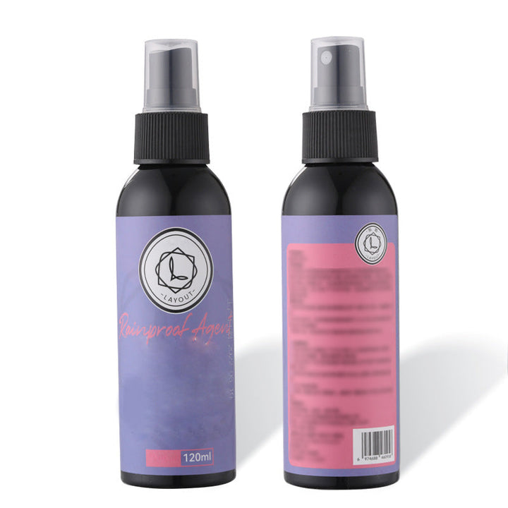 "Regnavvisande spray för bilglas, genomskinlig flaska, förbättrar sikten och avvisar vatten på vindruta och speglar."