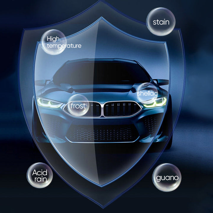 "Regnavvisande spray för bilglas, genomskinlig flaska, förbättrar sikten och avvisar vatten på vindruta och speglar."