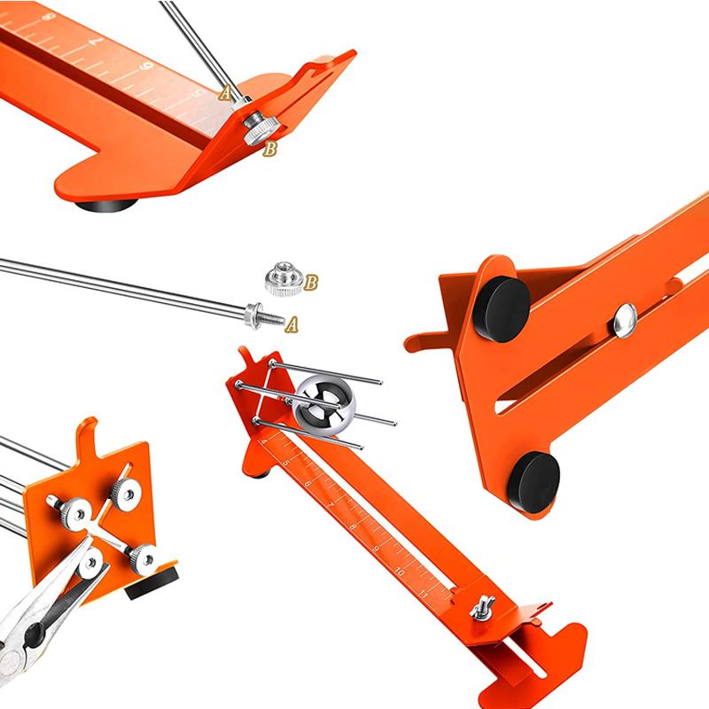 "Robust verktygssats för att skapa armband, inkluderar flera färgalternativ i gröna och orange toner för DIY-entusiaster."