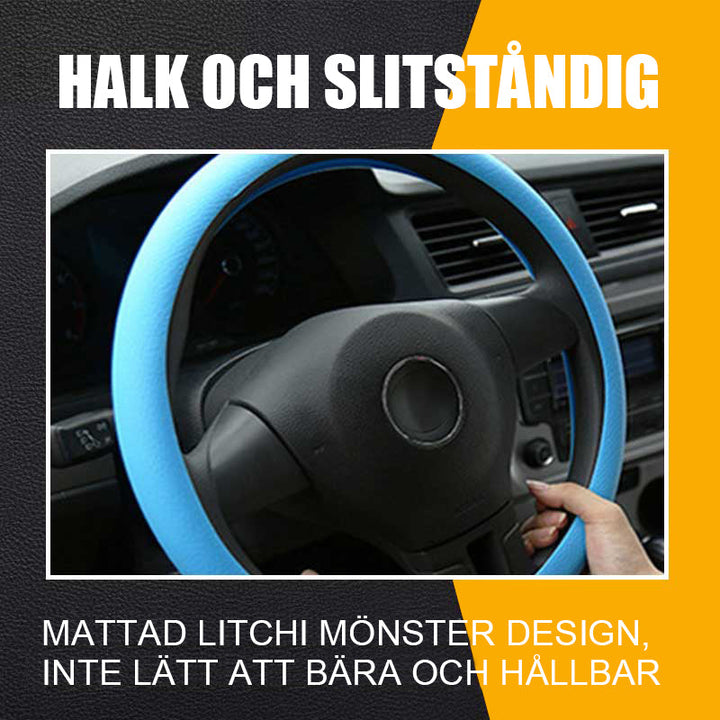 "Silikon bilrattskydd med halkfri yta och komfortabel, färgglad design för säker och bekväm körning året runt."