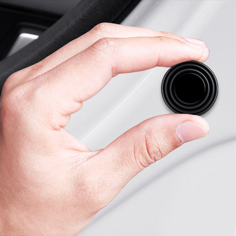 "Självhäftande svart silikon bil dörrstötdämpare, skydd mot repor och buller, passar de flesta fordon."