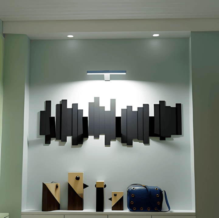 Sladdlös LED-vägglampa, modern & roterbar design.  Mjukt, behagligt ljus. Enkel installation.