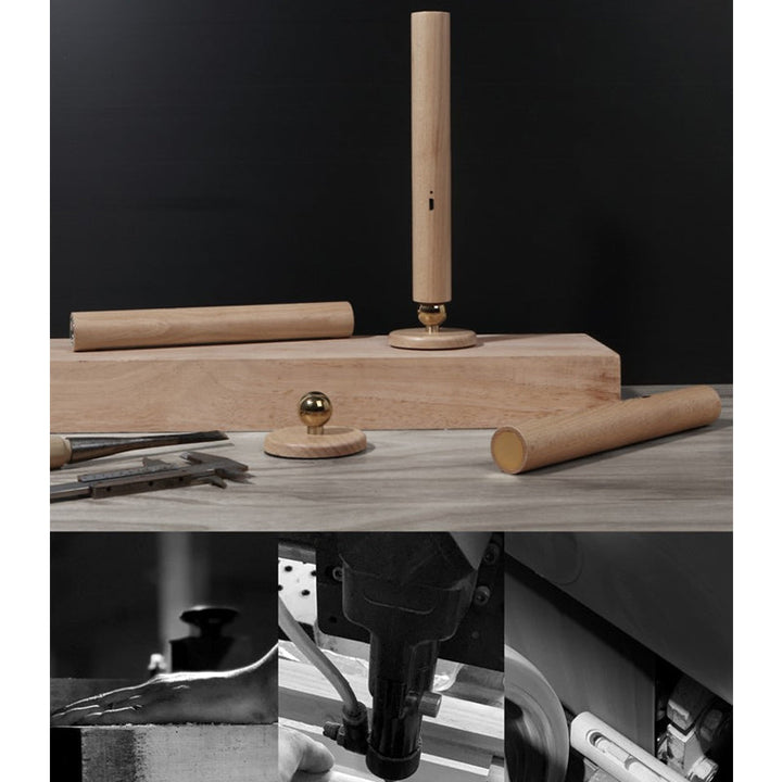 Smart 360° vägglampa i trädesign med justerbar styrka, elegant och bärbar, perfekta för modern heminredning.