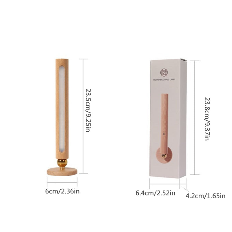 Smart 360° vägglampa i trädesign med justerbar styrka, elegant och bärbar, perfekta för modern heminredning.
