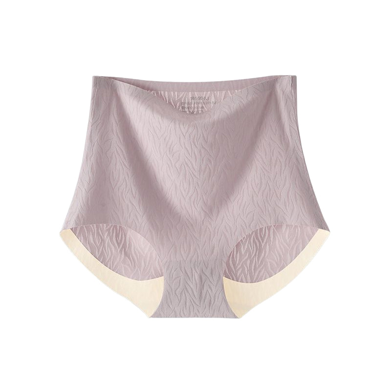"Sömlösa underkläder för kvinnor med hög midja, beige, andningsbar bomullsgren, osynlig och bekväm passform."