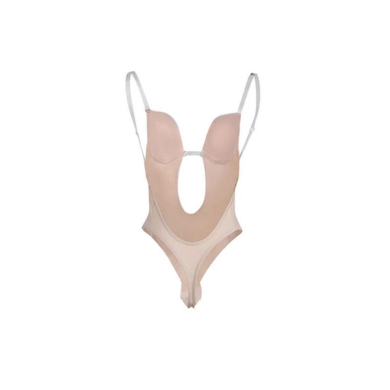 "Sömlöst dam shapewear, låga skärningar, formande design, justerbara axelband, vit färg, nylonblandning för komfort."