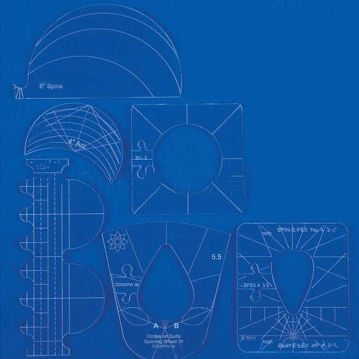 "Sömnadslinjal i akryl för quiltning, transparent med tydliga mått, perfekt för precisionsmönster och nybörjare."