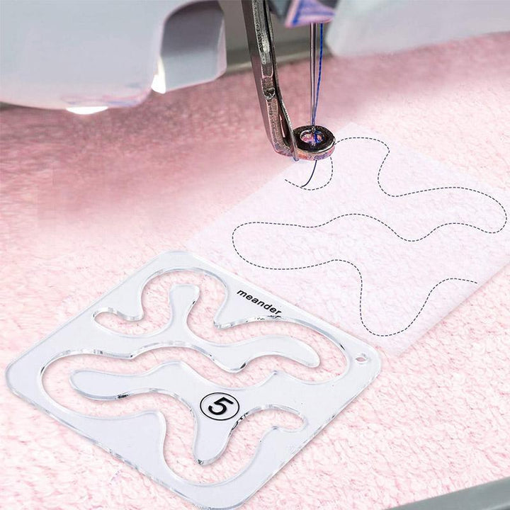 "Sömnadslinjal i akryl för quiltning, transparent med tydliga mått, perfekt för precisionsmönster och nybörjare."