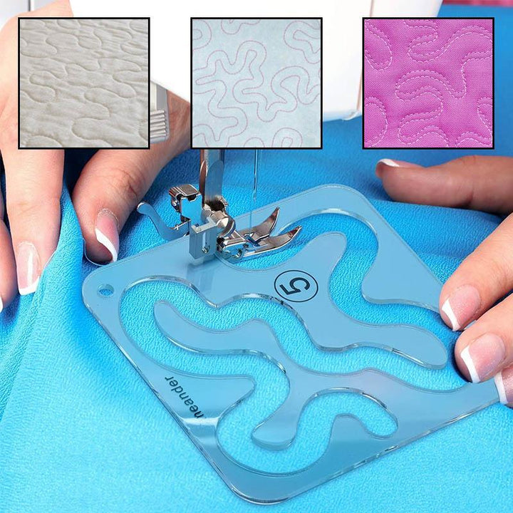 "Sömnadslinjal i akryl för quiltning, transparent med tydliga mått, perfekt för precisionsmönster och nybörjare."