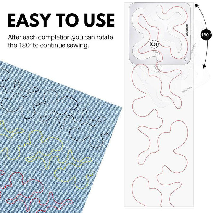 "Sömnadslinjal i akryl för quiltning, transparent med tydliga mått, perfekt för precisionsmönster och nybörjare."