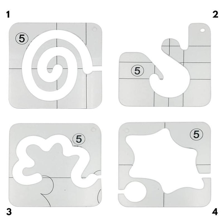 "Sömnadslinjal i akryl för quiltning, transparent med tydliga mått, perfekt för precisionsmönster och nybörjare."